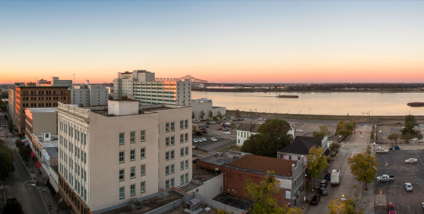 Commerce Building rooftop restaurant view