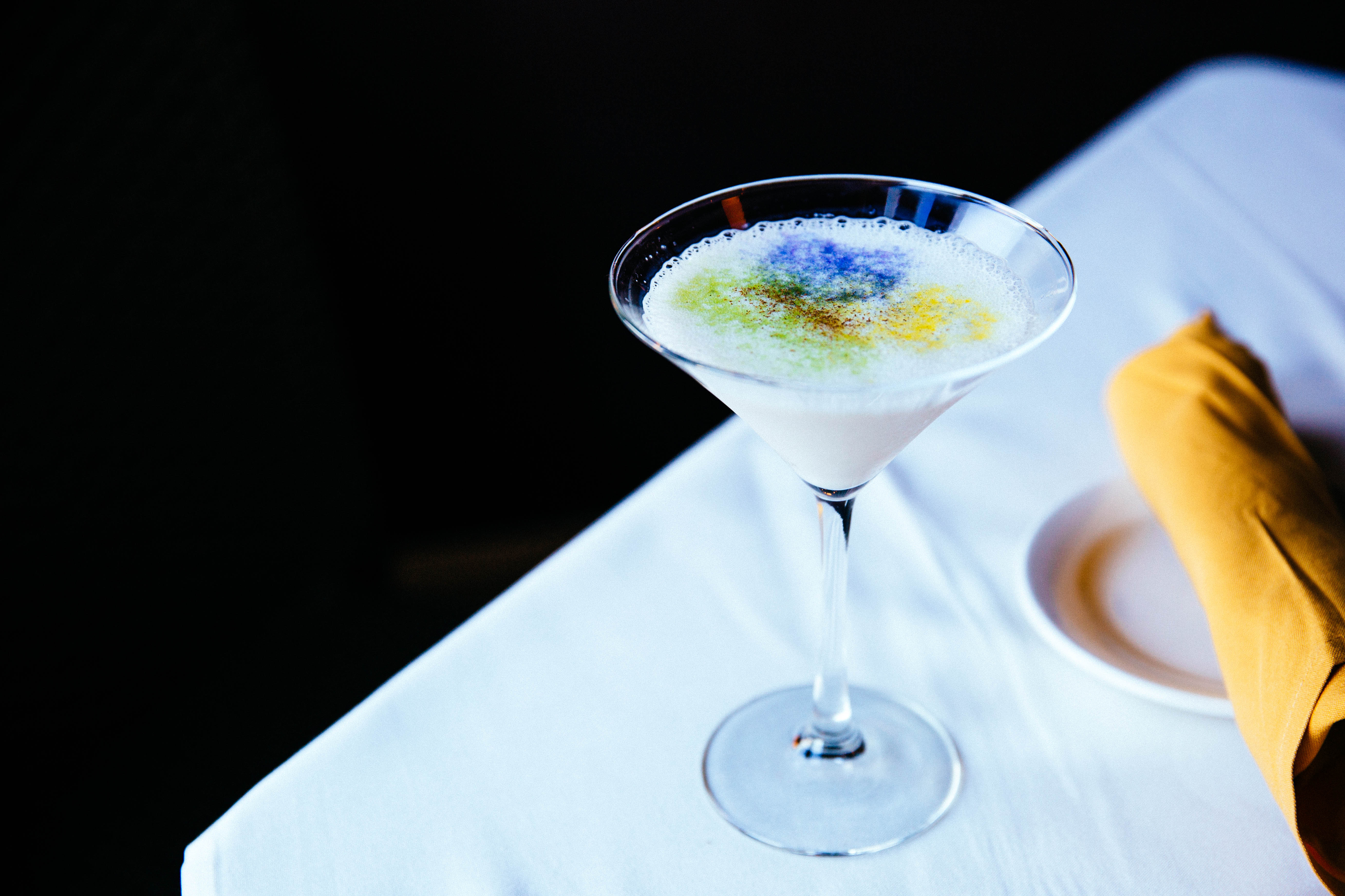 King Cake Martini at Mansur's