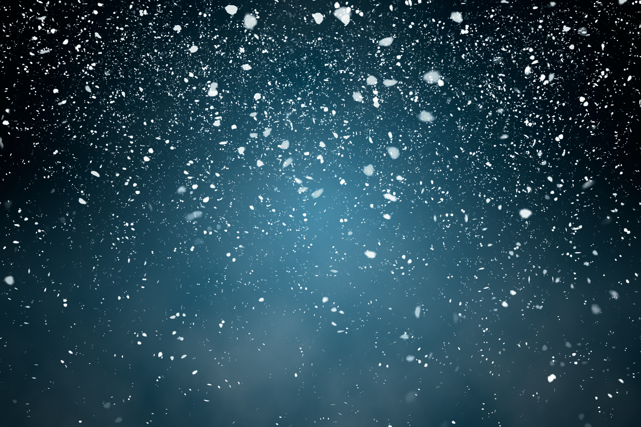 Snowfall with Blue Background