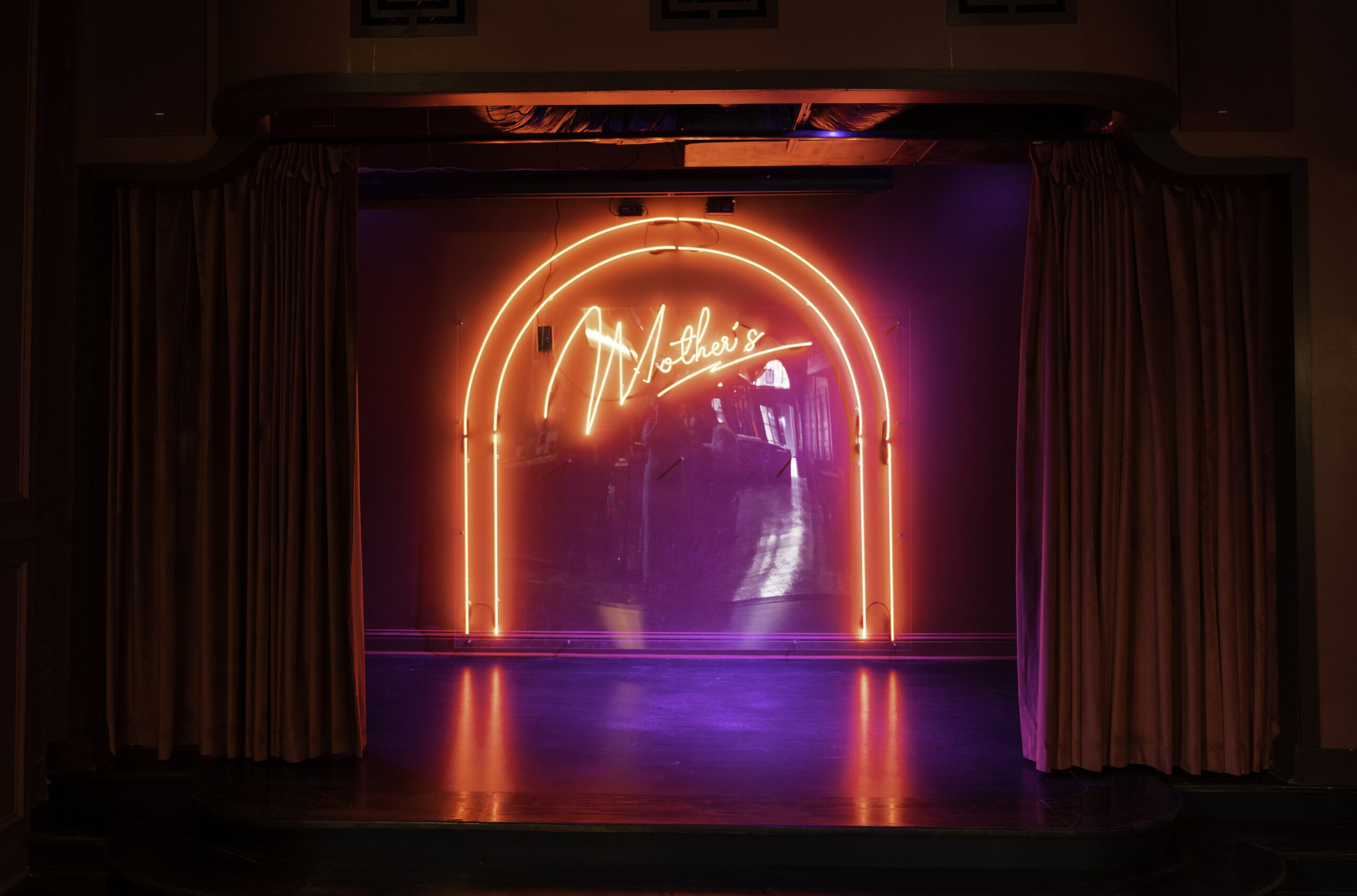 The stage at Mother's Lounge. Photo by Gabrielle Korein. Mother's Lounge Baton Rouge queer bar downtown