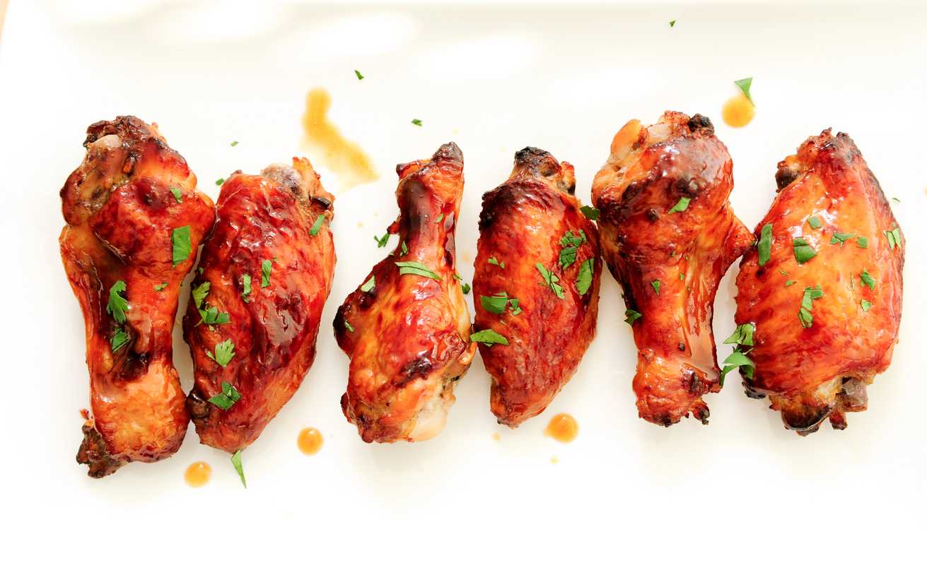 honey garlic chicken wings