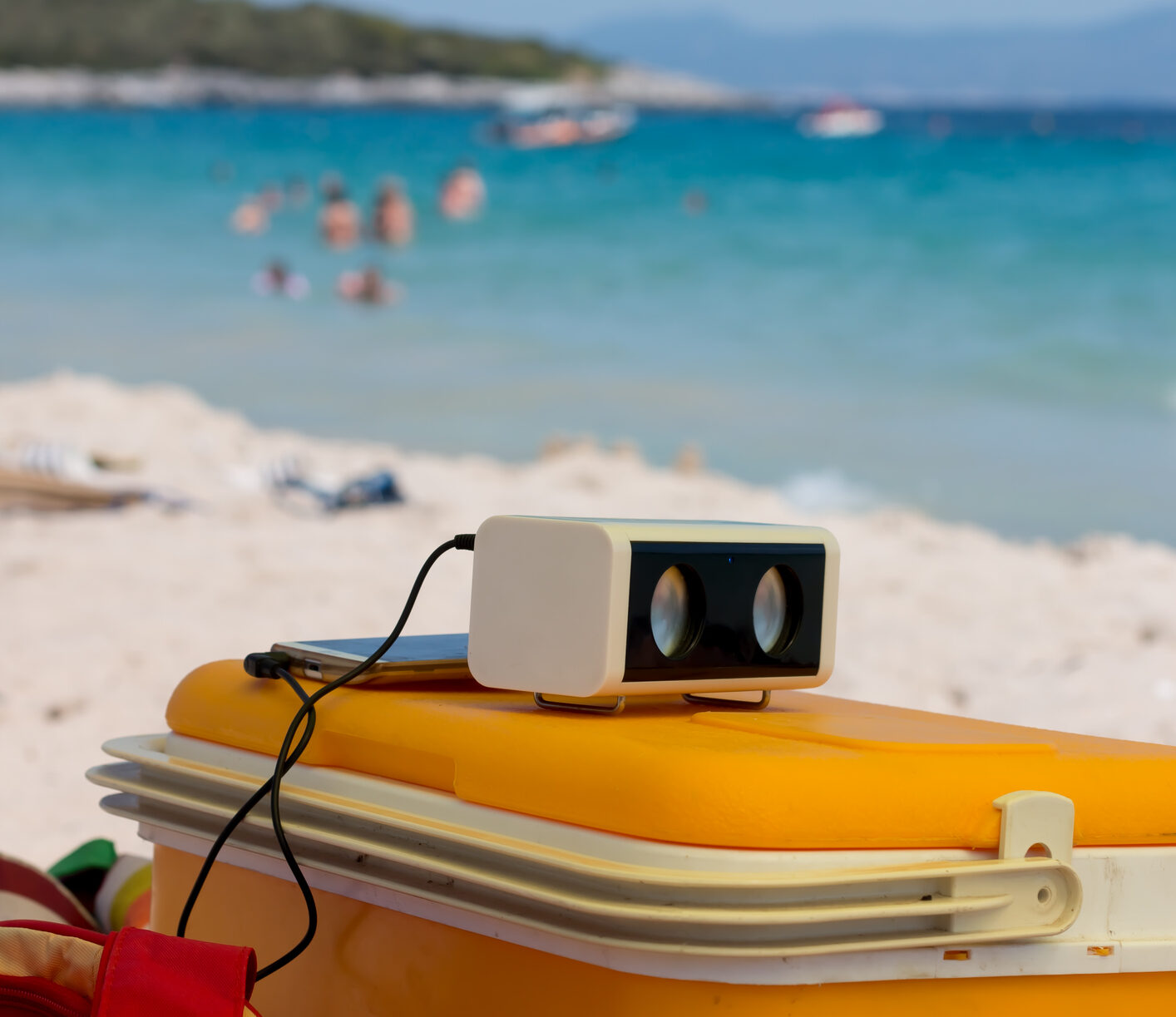 Summer chill party on the beach